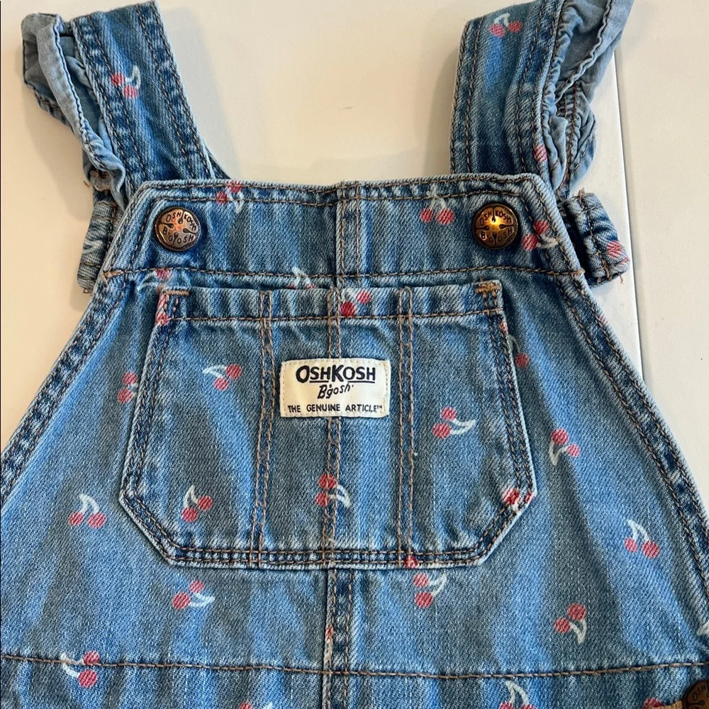 OshKosh B'gosh - Patterned Denim Overalls/shortalls, 24m‎